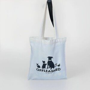 Shoulder Tote Bag Canvas Shoppe Boutique Rabbit Cat Black Labrador Fish Bird